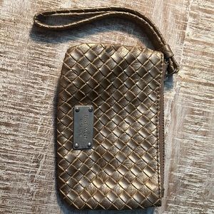 Gold nine west coin purse